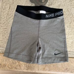 Grey NIKE PRO Shorts